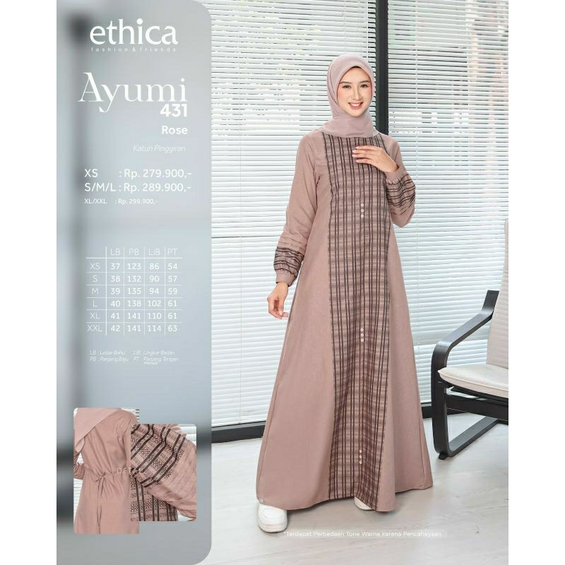 Jual GAMIS ETHICA AYUMI 400 TERBARU ORIGINAL BAJU GAMIS TERBARU 2023