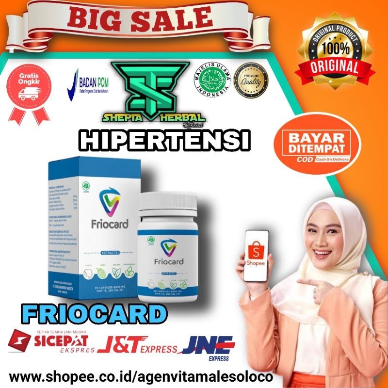 Jual Friocard Asli Obat Hipertensi Dan Pembuluh Darah Herbal Bpom