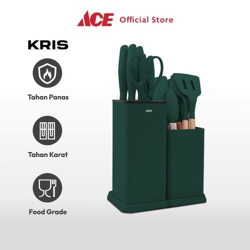 Jual Ace Kris Set 13 Pcs Pisau Alat Masak Dengan Block Penyimpanan