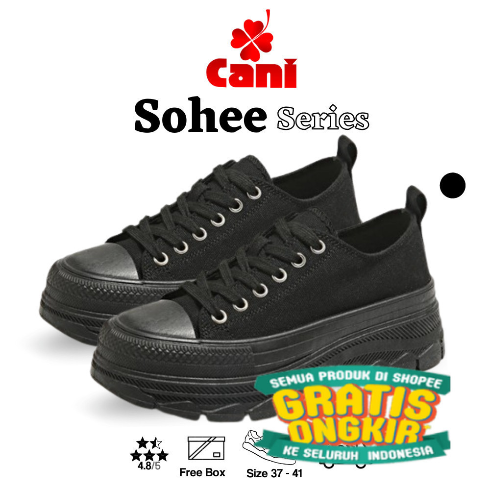 Jual Cani Free Box Size 37 41 Sohee Sepatu Kanvas Wanita Korean