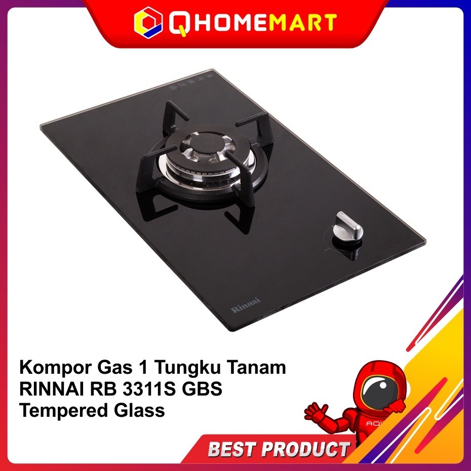 Jual Kompor Gas Tungku Tanam Rinnai Rb S Gbs Tempered Glass