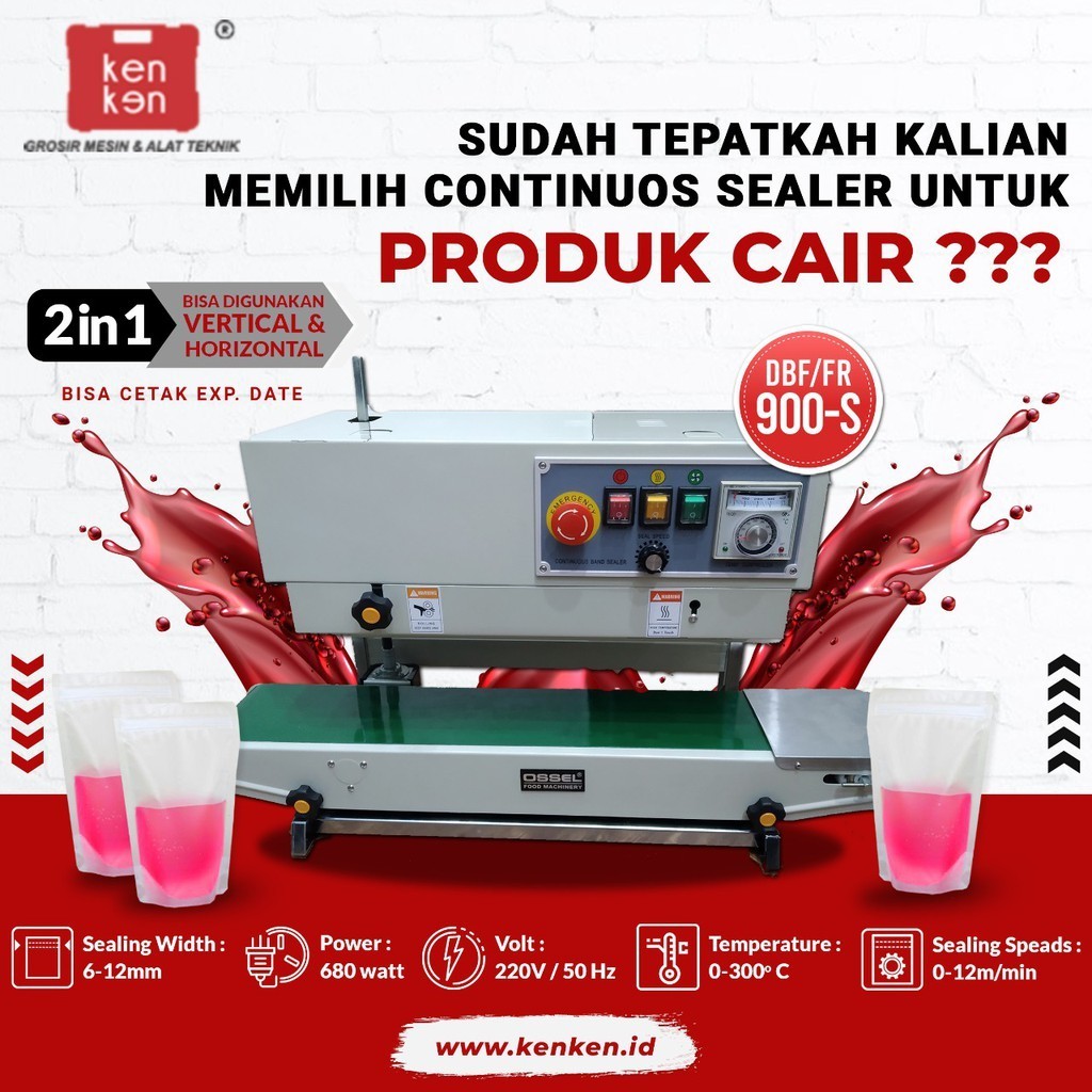 Jual Promo Spesial Vertical Continuous Band Sealer Vertikal Continuous