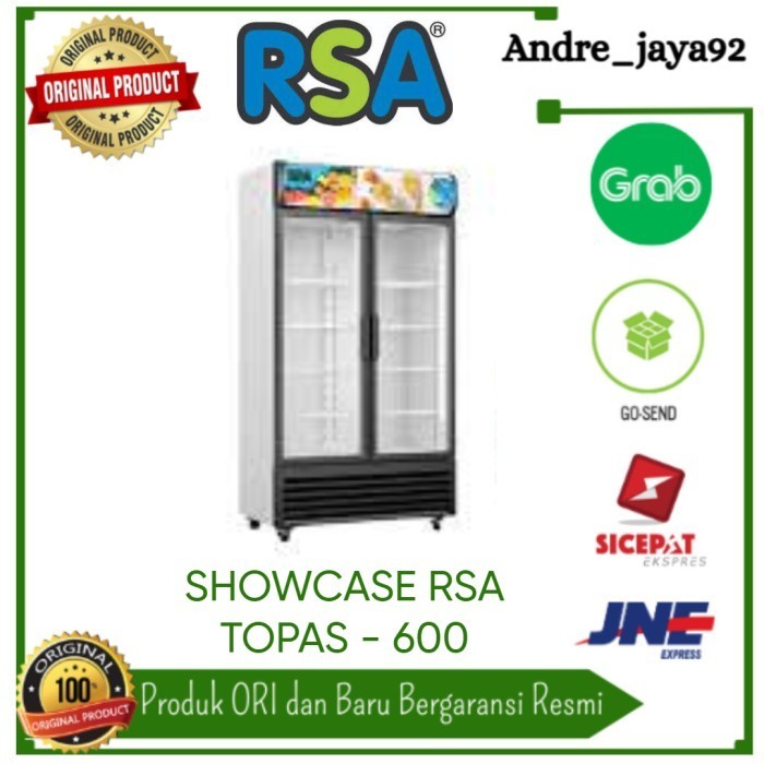 Jual Display Cooler Rsa Topaz Showcase Pintu Liter Shopee