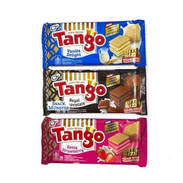 Jual Tango Wafer Coklat Stawberry Vanilla Netto 35 Gr Shopee