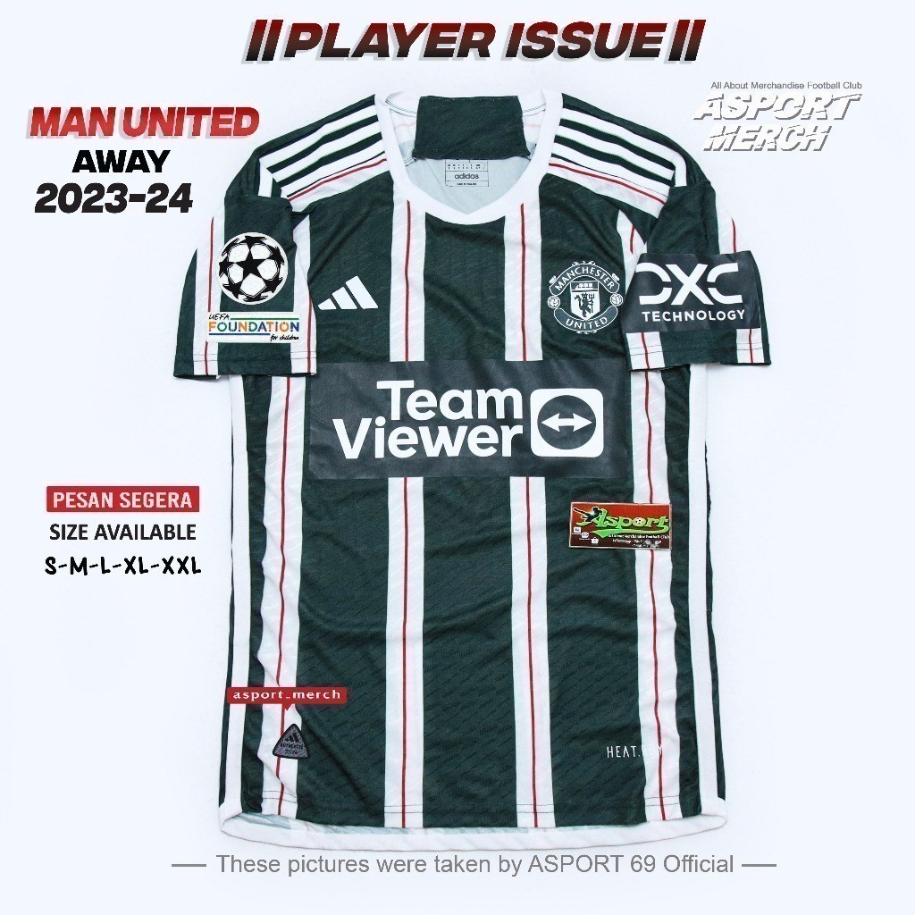 Jual MU PLAYER ISSUE JERSEY MU MAN UNITED AWAY 2023 2024 JERSEY MU AWAY