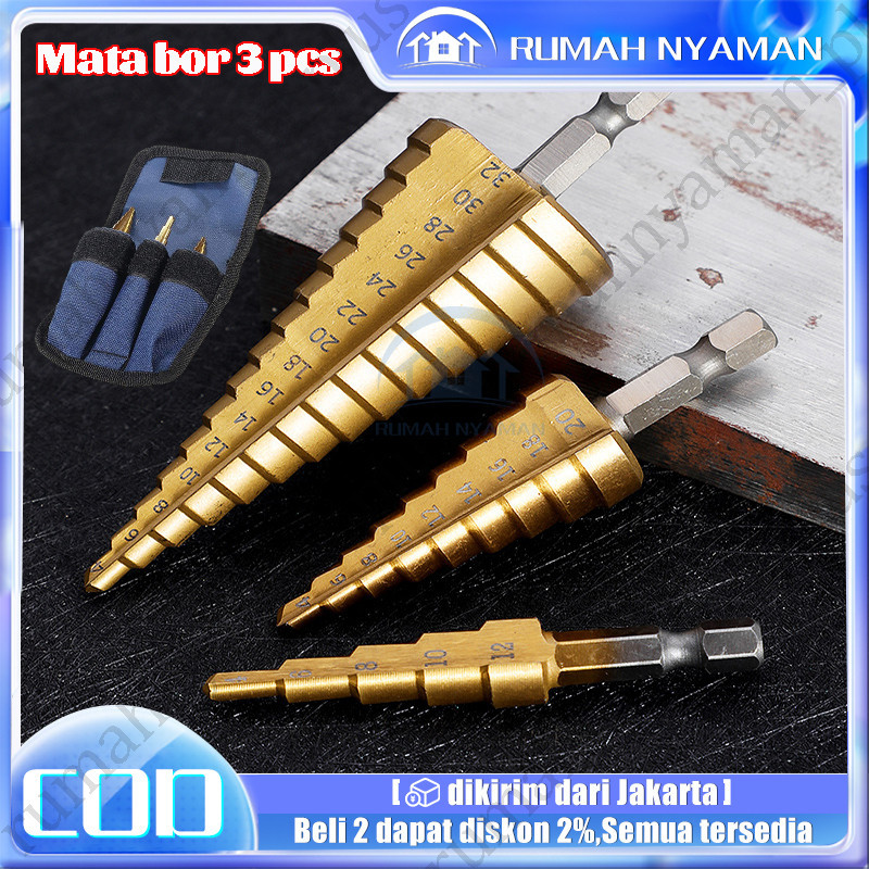 Jual Mata Bor Pagoda Untuk Baja Pcs Pcs Spiral Hss Steel Titanium