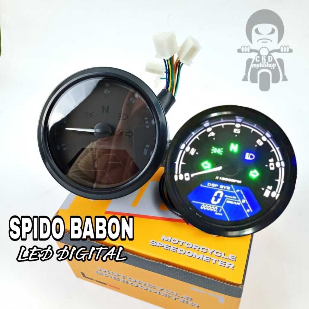 Jual Spido Baboon Babon Spidometer Babon LED DIGITAL Plus Sensor