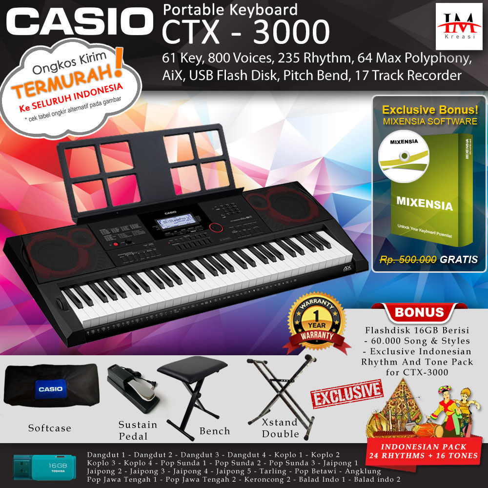 Jual Keyboard Casio Ctx Stand Ct X Ctx Diatas Psr