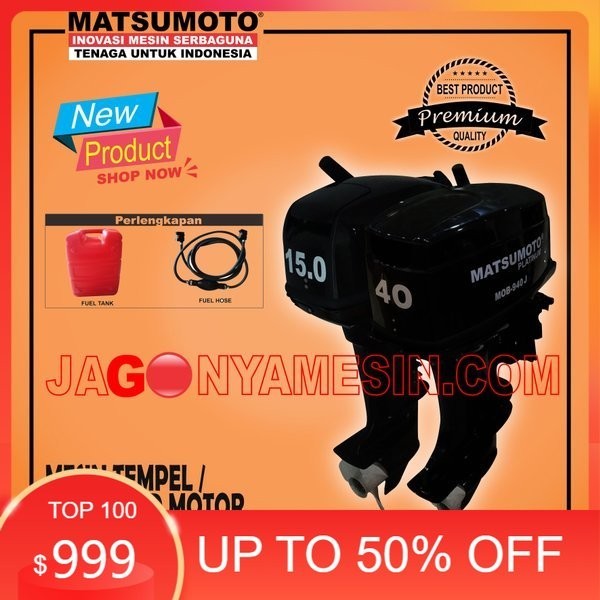 Jual Mesin Tempel Perahu Outboard Matsumoto Type Mob Shopee Indonesia