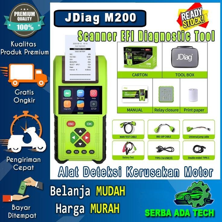 Jual NEW SCANNER JDIAG M200 UNTUK SEMUA MOTOR PAKET UNIVERSAL OBDII ECU