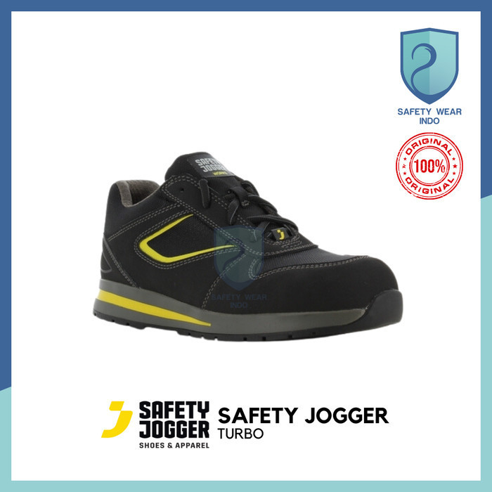 Jual Sepatu Safety Safety Jogger Turbo Hitam Ujung Komposit