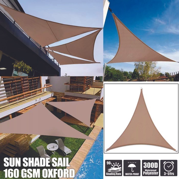 Jual Kanopi Kain Awning Bentuk Segitiga Ukuran X X Sun Shade