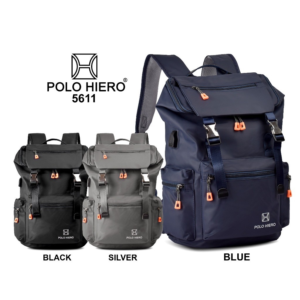 Jual POLO HIERO Tas Ransel Polo Hiero 5611 Tas Backpack Serut Pria