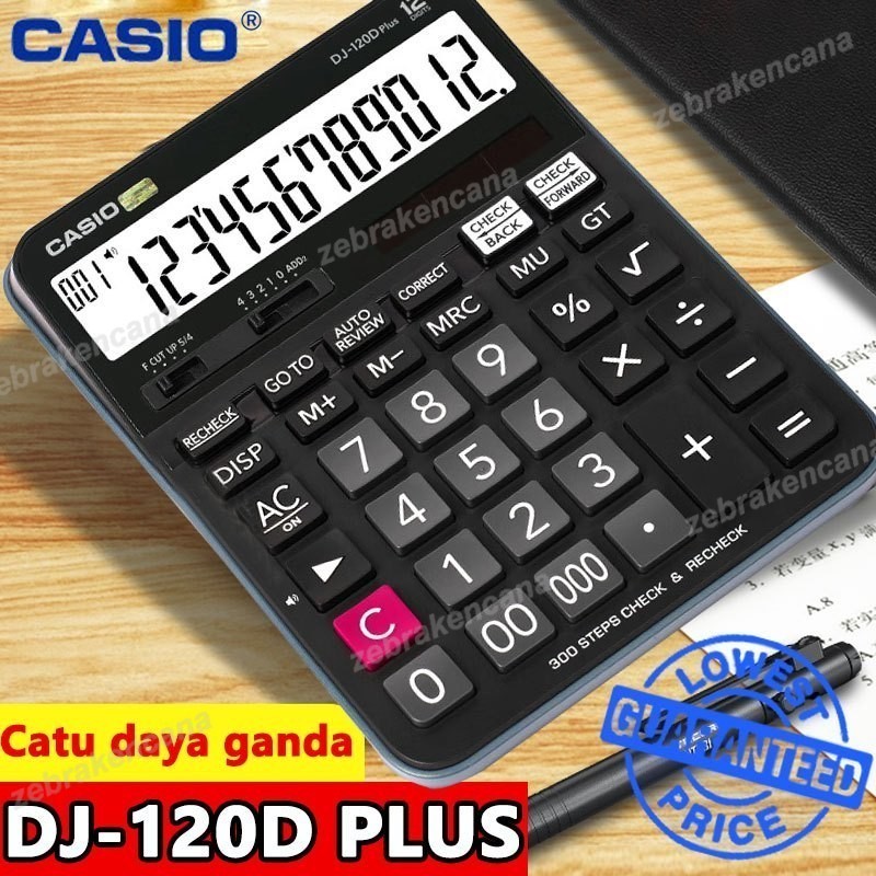 Jual Kalkulator Casio MJ 120D PLUS CHECK CORRECT Kalkulator Meja Check