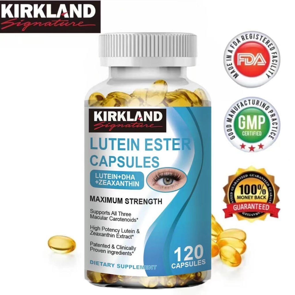 Jual Kirkland Lutein Capsules With Vitamin E Zeaxanthin For Relieve