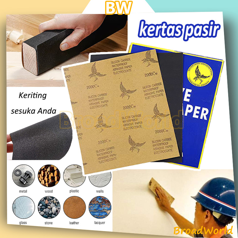 Jual Craft Sand Paper Lembaran Besi Gosok Anti Amplas Kertas Lembaran