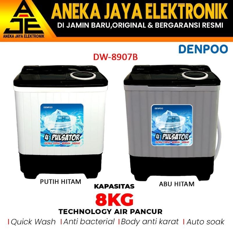 Jual Mesin Cuci Tabung Denpoo Bestseller Air Pancur Super Hemat