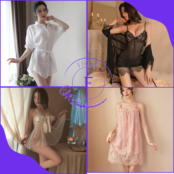 Jual Lingerie Night Gown Wanita Perempuan Dewasa Elegan PREMIUM By