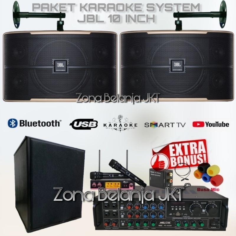 Jual PAKET SOUND KARAOKE SPEAKER JBL PASION 10 10 INCH SUBWOOFER