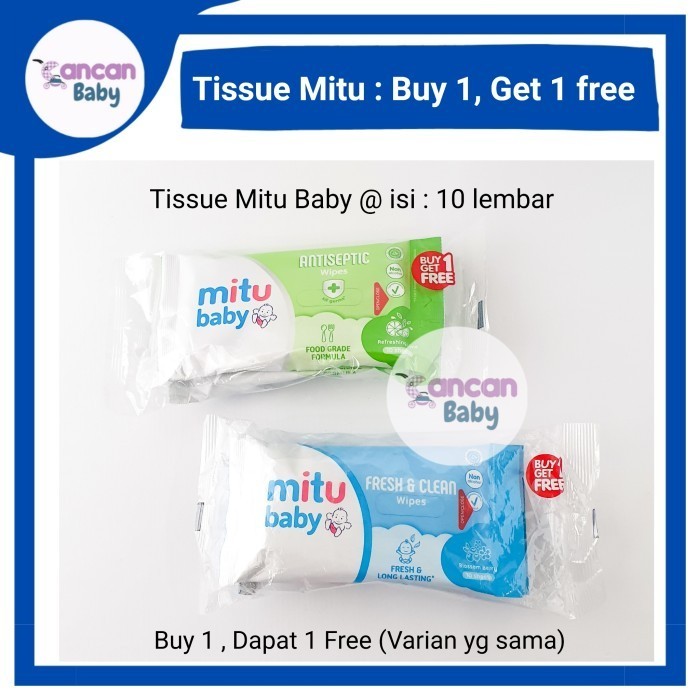 Jual Mitu Tisu Basah Bayi Sheets B G Mitu Baby Fresh Clean Tissue