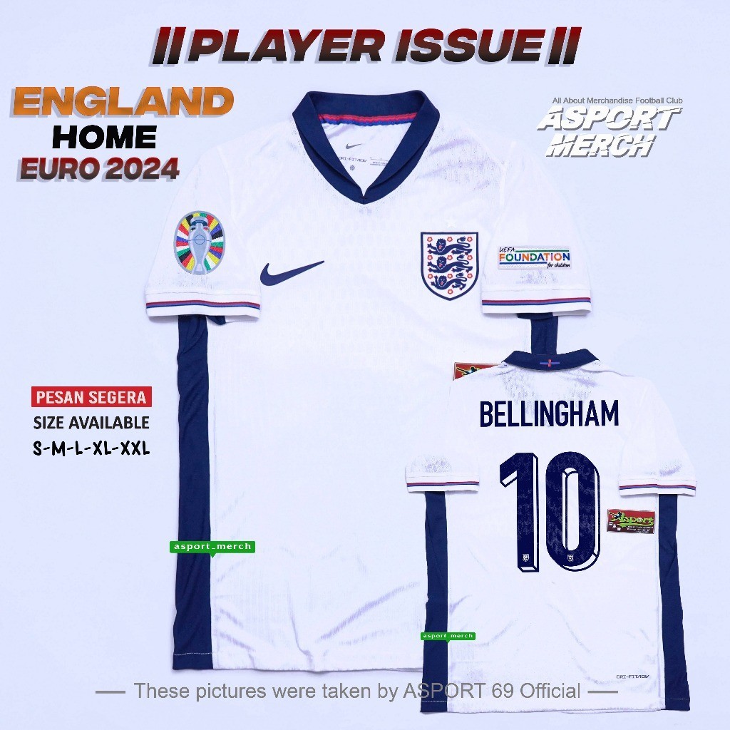 Jual Jersey Inggris Pi Jersey Inggris Home Euro Player Issue