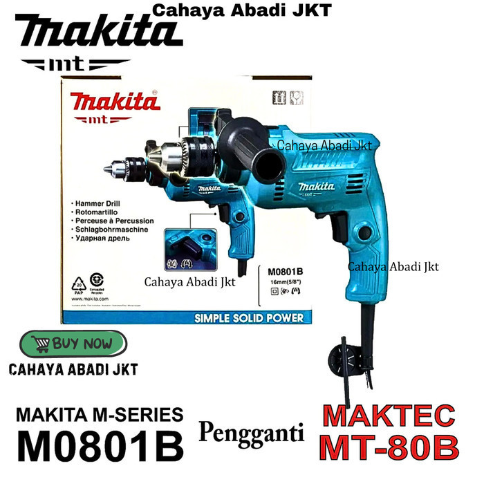 Jual Mesin Bor Makita M0801B 16mm 5 8 Bor Listrik Makita M 0801 B