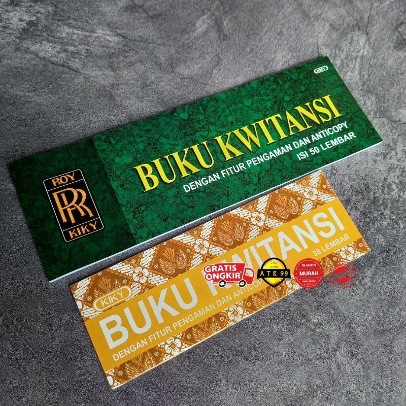 Jual KWITANSI Kiky 36 Lembar Dan 50 Lembar Buku Nota Kwitansi Buku