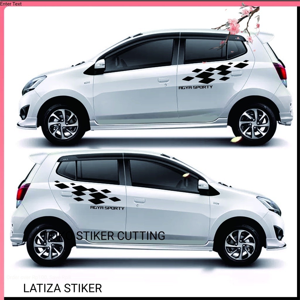 Jual Cuting Stiker Mobil Stiker Lis Striping Mobil Stiker Mobil Agya