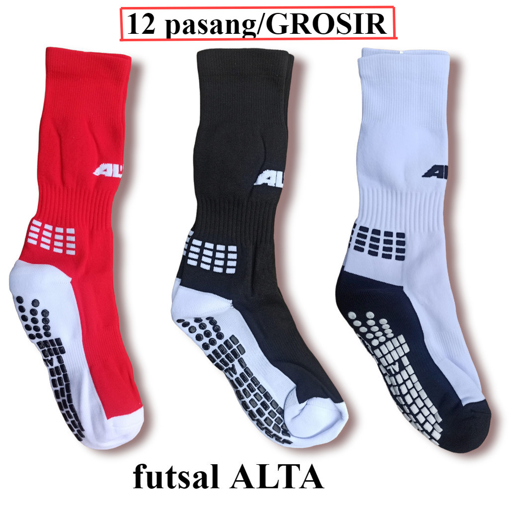 Jual Pasang Kaos Kaki Bola Futsal Anti Slip Original Tebal Dan