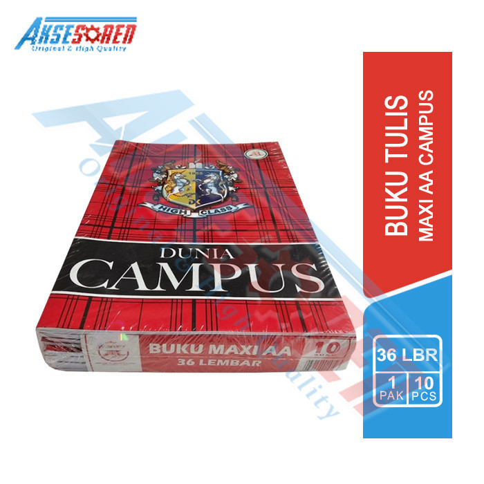 Jual Aksesoren Buku Tulis Sekolah Campus Maxi Aa Pack Isi