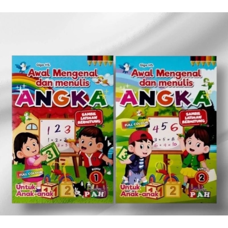 Jual Bk Paket Buku Awal Mengenal Dan Menulis Angka Shopee