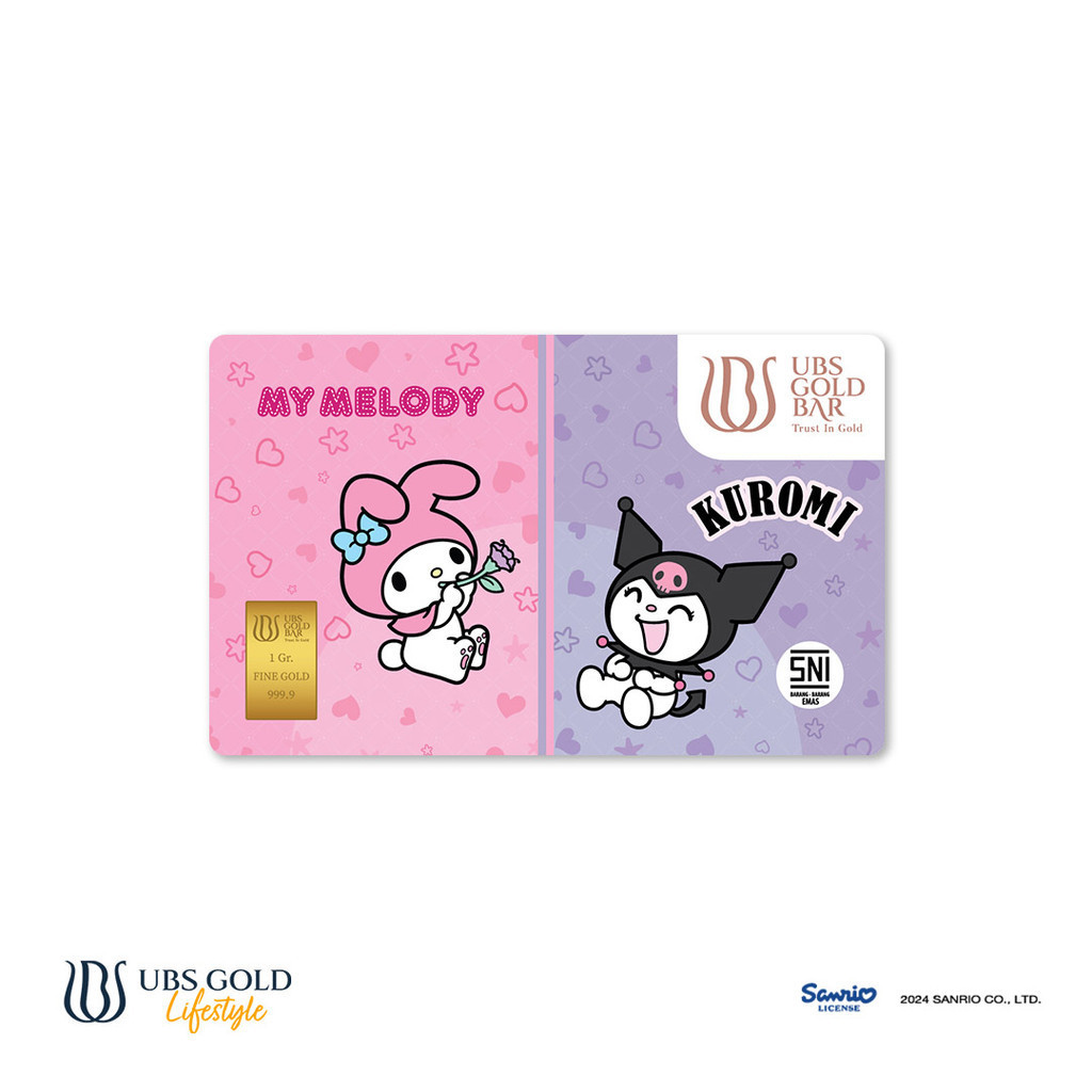 Jual Ubs Gold Logam Mulia Sanrio My Melody Kuromi Gr Shopee Indonesia