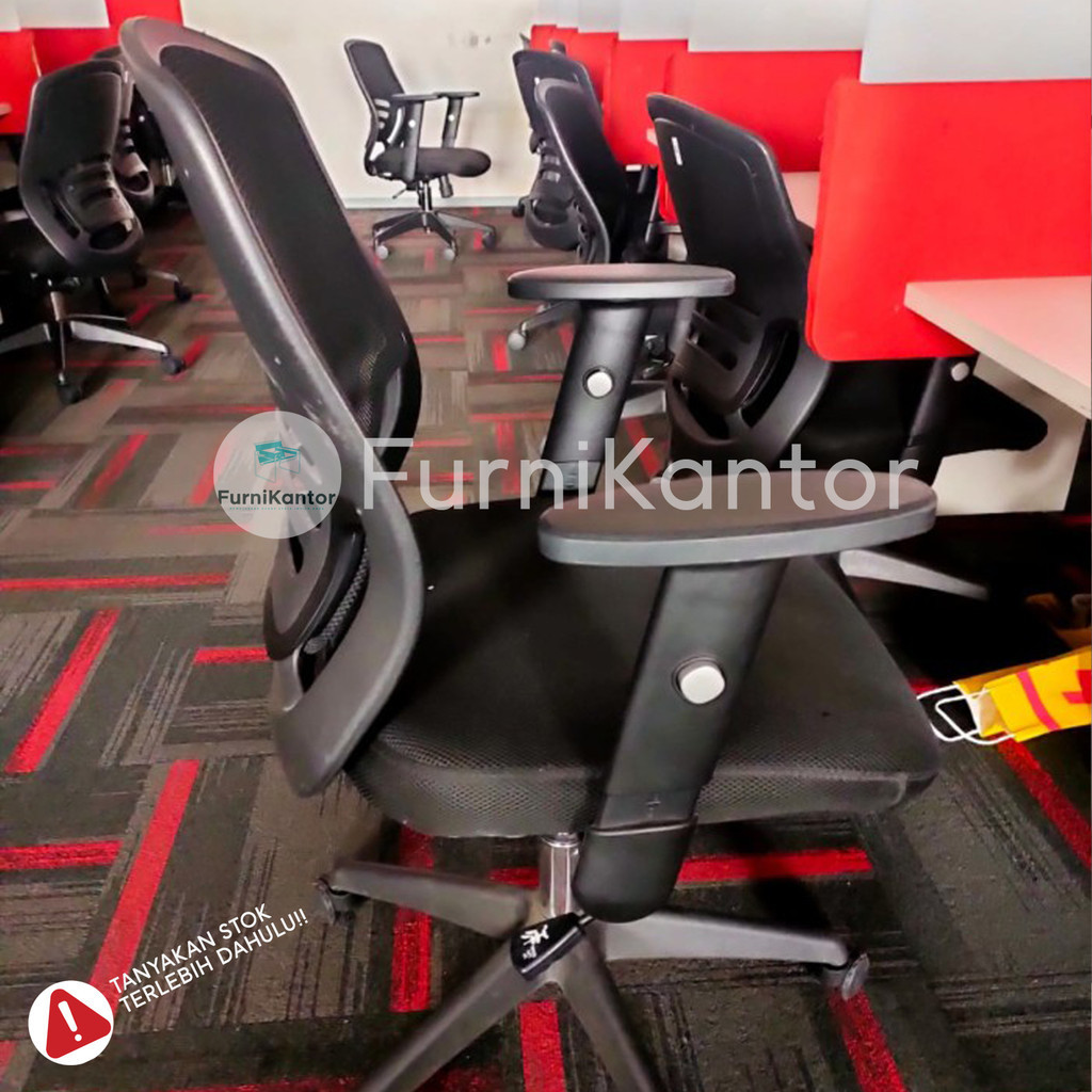 Jual Kursi Kantor Jaring Import Ergonomis Bisa Recline Tilting