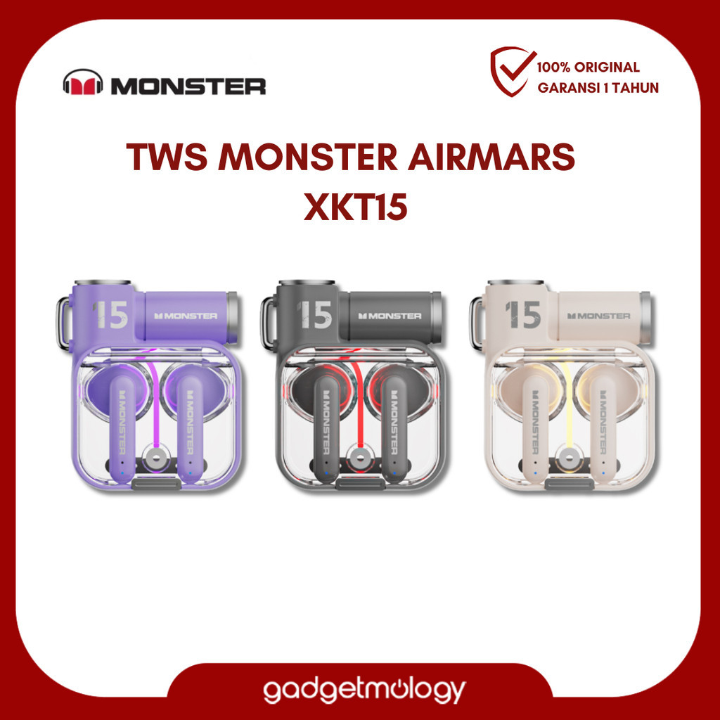 Jual Tws Monster Xkt Airmars True Wireless Earbuds Headset Bluetooth