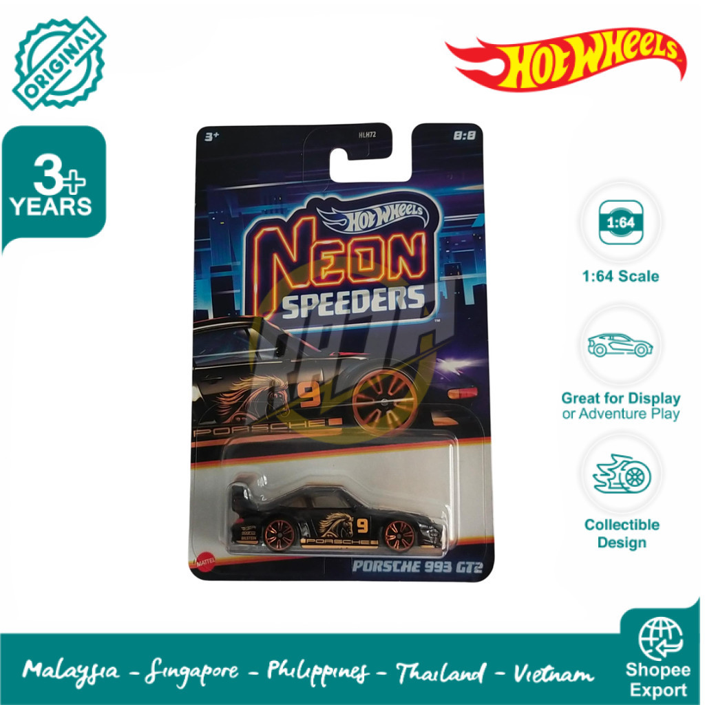 Jual Hot Wheels Neon Speeders Porsche 993 GT2 Shopee Indonesia