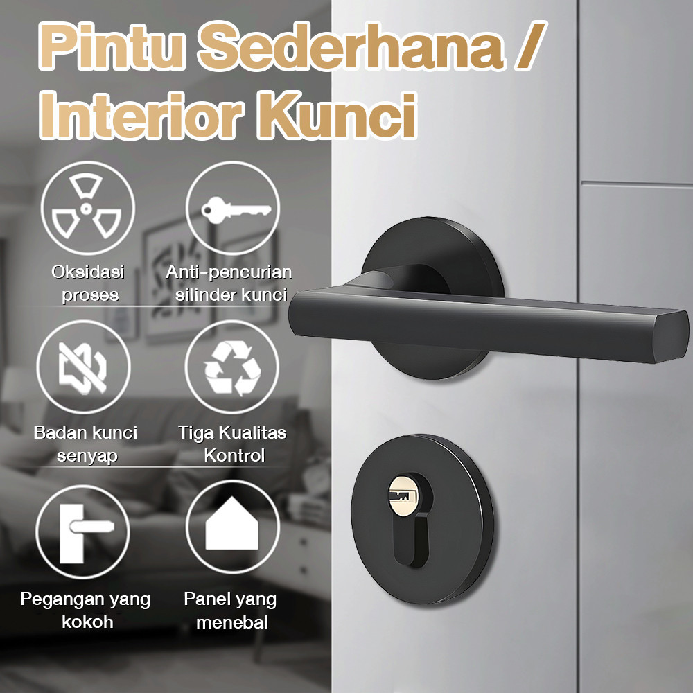 Jual Kunci Pintu Misah Kunci Pintu Set Stainless Steel Handle Pisah