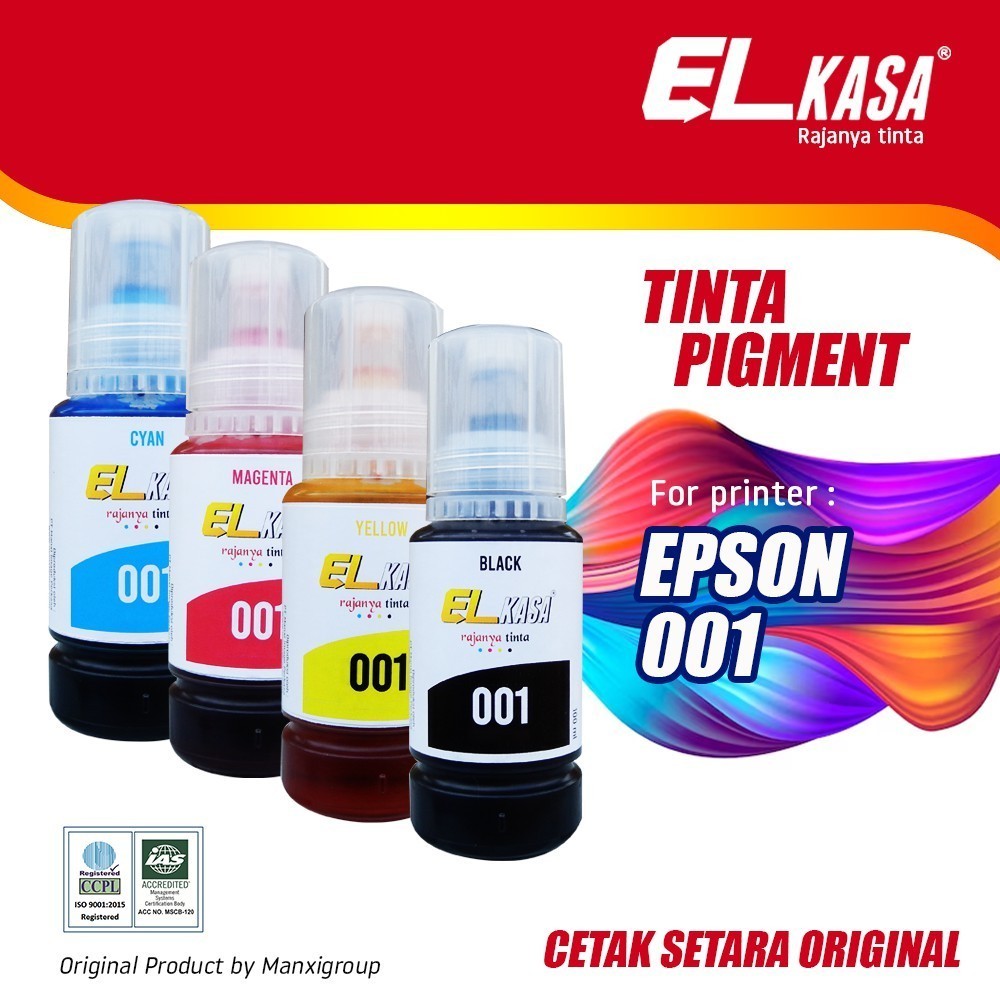 Jual Paket Tinta Epson 001 Setara Original By Elkasa Shopee Indonesia