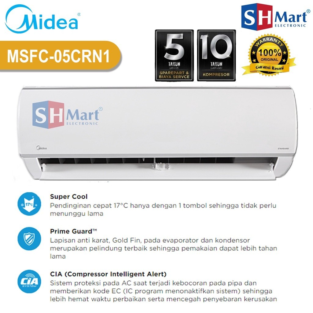 Jual Ac Pk New Low Watt Midea Msfc Crn Msfc Crn Standart