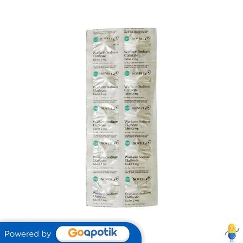 Jual Warfarin Sodium Clathrate Novell 2 Mg Strip 10 Tablet Shopee