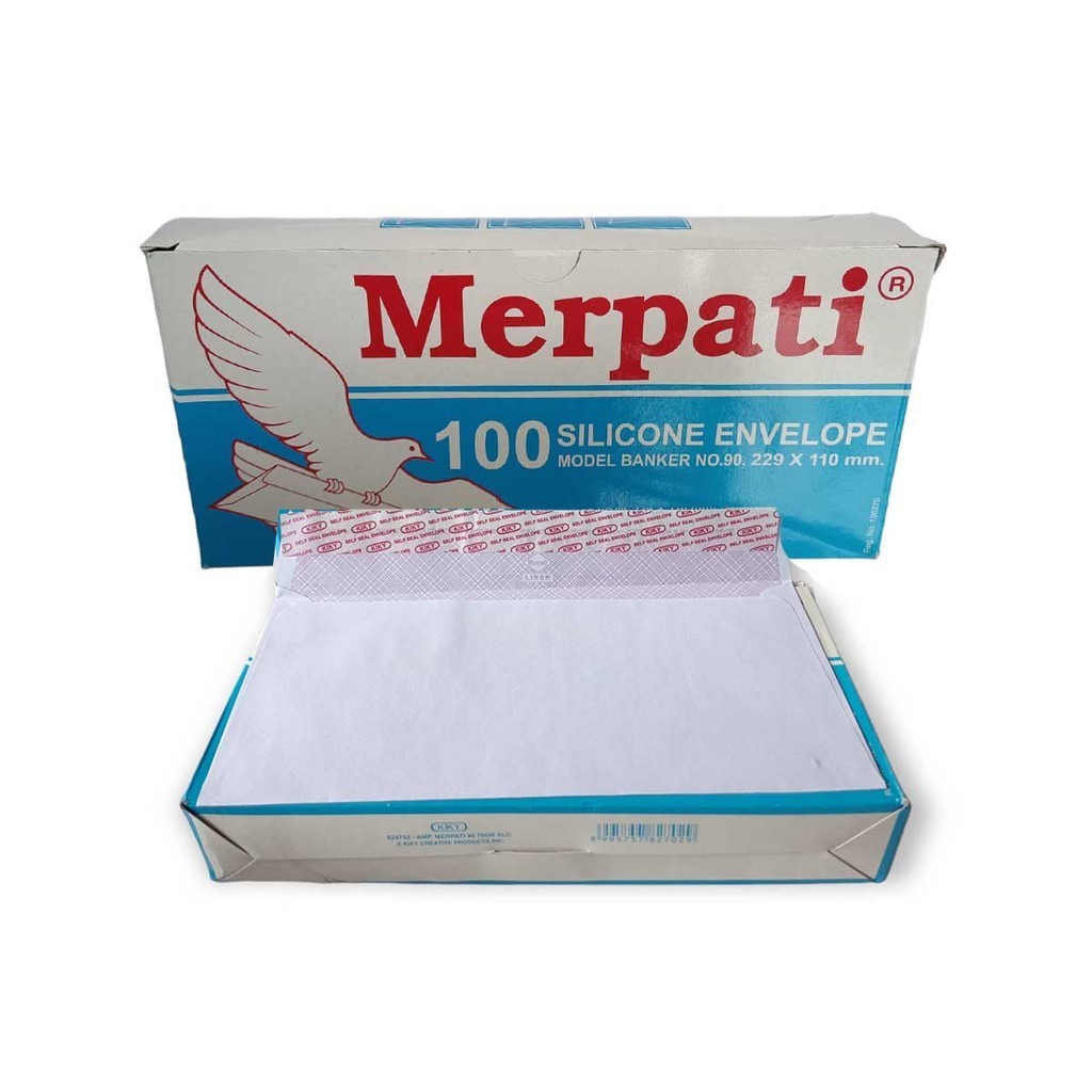 Jual Merpati Amplop Putih Polos Besar Pak No Silicone Envelope