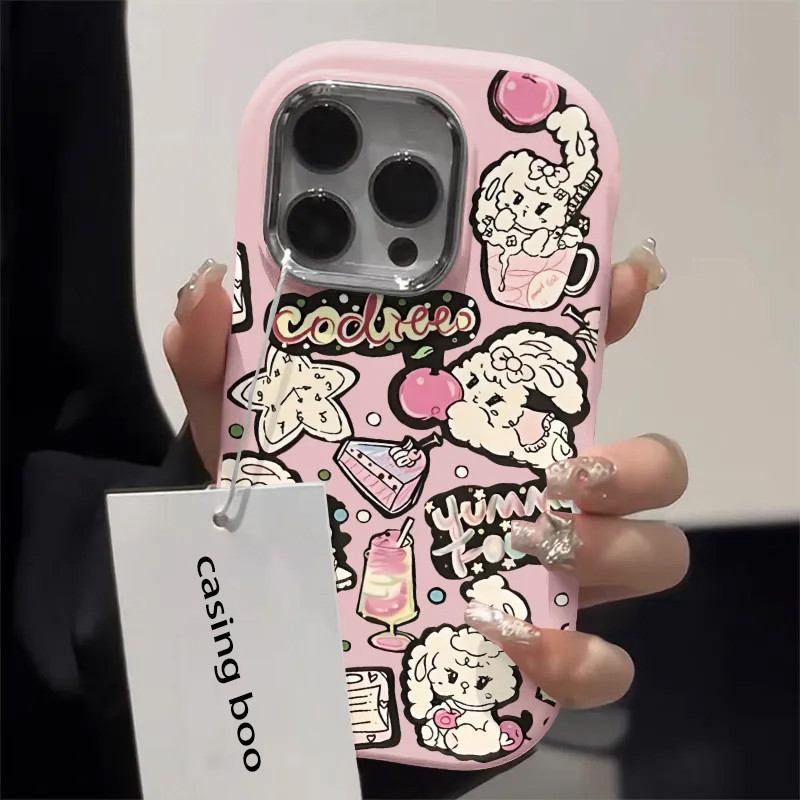 Jual Casing Ponsel Layar Penuh Kelinci Lucu Cocok Untuk OPPO A15 A15S