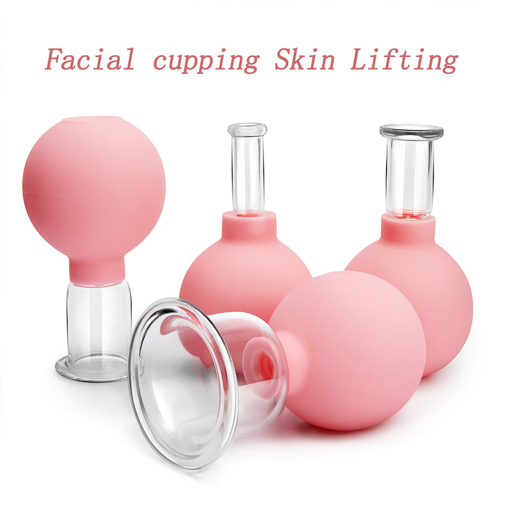 Jual Preorder Rubber Vacuum Cupping Glasses Face Massage Cups Skin