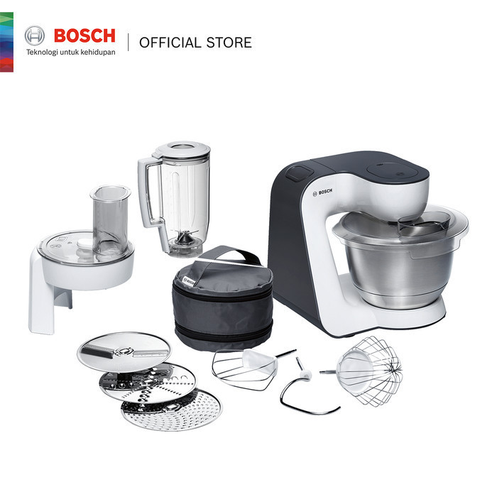 Jual Bosch MUM52120 Kitchen Machine Stand Mixer Grey Shopee Indonesia