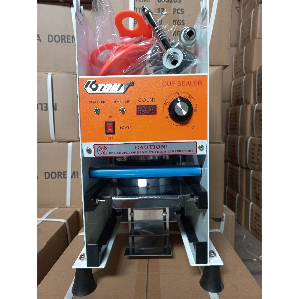 Jual Original Eton Mesin Cup Sealer Press Gelas Semi Automatic