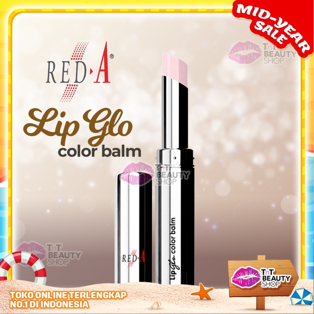 Jual Red A Lip Glo Color Balm Tnt Beauty Shop Shopee Indonesia