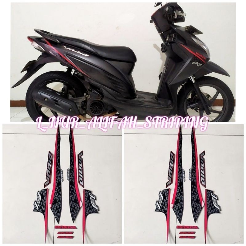 Jual STIKER STRIPING LIS LES POLET BODY MOTOR HONDA VARIO 110 ESP 2016