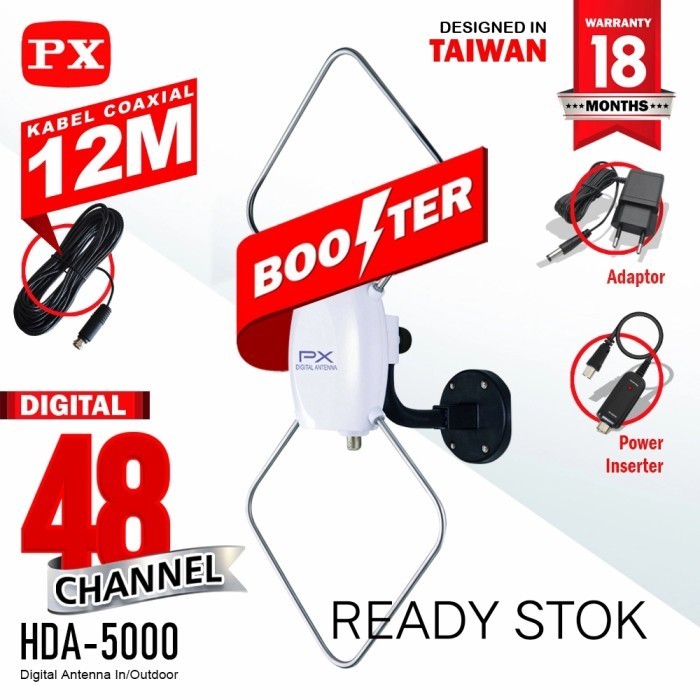 Jual Antena Tv Digital Analog Indoor Outdoor PX HDA 5000 Antena Luar