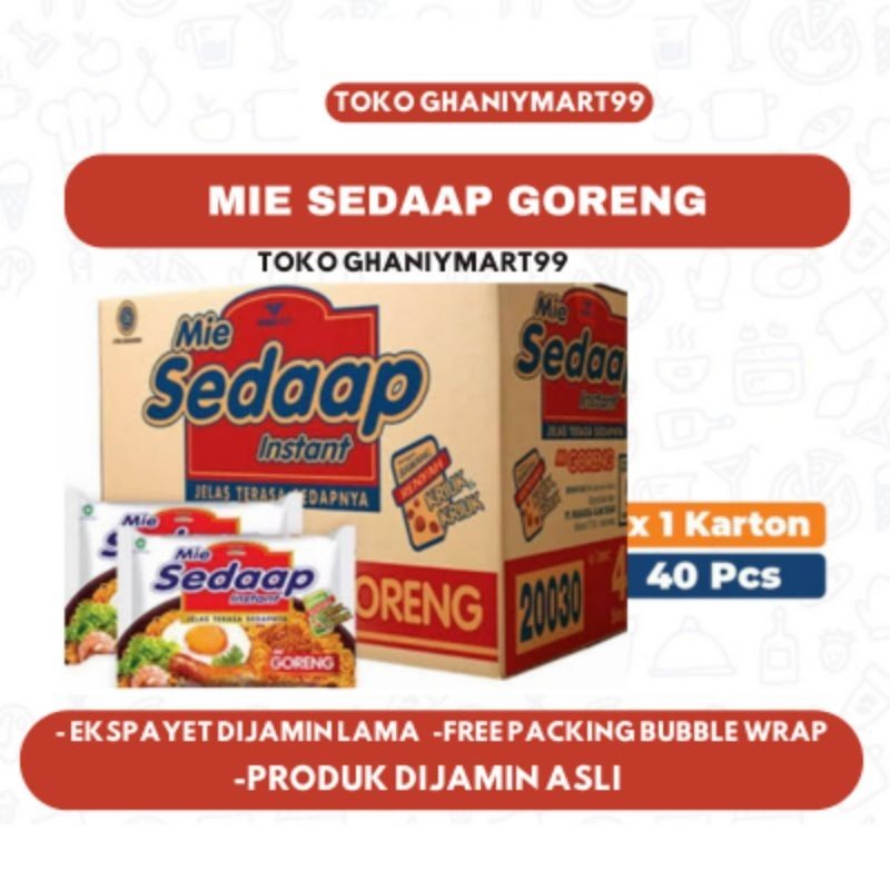 Jual Mie Sedaap Goreng 1 Karton Dus Isi 40 Pcs Shopee Indonesia