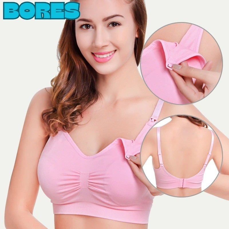 Jual Bores Bra Fashion Wanita Ibu Menyusui Bh Menyusui Tanpa Kawat