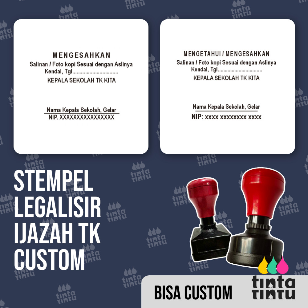 Jual Stempel Legalisir Ijazah TK Custom Shopee Indonesia